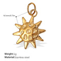 Mira Statement Stainless Steel Charm — 18K Gold PVD — FOG-CH-0075-GD