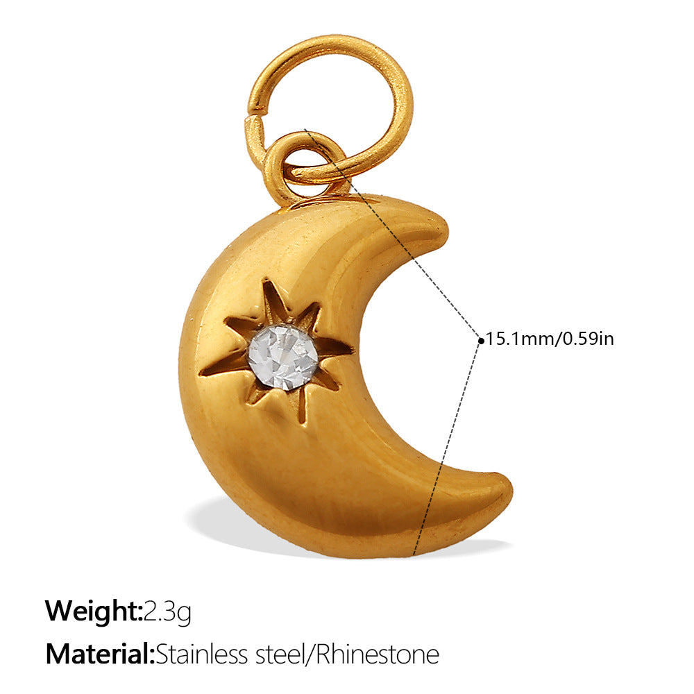 Cleo Contemporary Stainless Steel Charm — 18K Gold PVD — FOG-CH-0053-GD