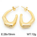 Mira Organic Stainless Steel Earrings — 18K Gold PVD — FOG-ER-0136-GD