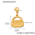 Mira Sculptural Stainless Steel Pendant — 18K Gold PVD — FOG-PD-0563-GD