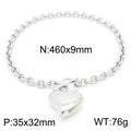 Mira Bold Stainless Steel Necklace — Polished Steel — FOG-NK-0016-ST