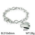 Liora Statement Stainless Steel Bracelet — Polished Steel — FOG-BR-0014-ST