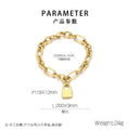 Liora Organic Stainless Steel Bracelet — 18K Gold PVD — FOG-BR-0117-GD
