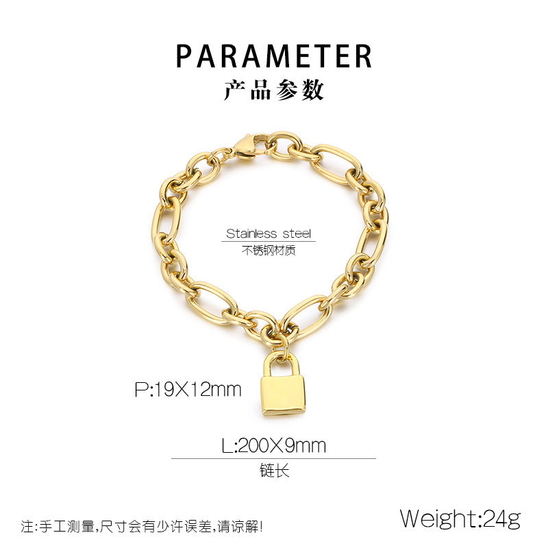 Liora Organic Stainless Steel Bracelet — 18K Gold PVD — FOG-BR-0117-GD