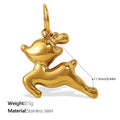 Maris Sculptural Stainless Steel Necklace — 18K Gold PVD — FOG-NK-0098-GD