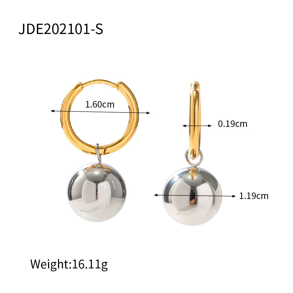 Iris Minimalist Stainless Steel Jewelry — 18K Gold PVD — FOG-OT-0371-GD