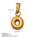 Mira Sculptural Stainless Steel Charm — 18K Gold PVD — FOG-CH-0231-GD