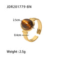 Aurelia Organic Stainless Steel Ring — 18K Gold PVD — FOG-RG-0029-GD