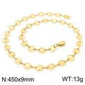 Elara Minimalist Stainless Steel Necklace — 18K Gold PVD — FOG-NK-0111-GD