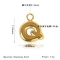 Mira Polished Stainless Steel Necklace — 18K Gold PVD — FOG-NK-0289-GD