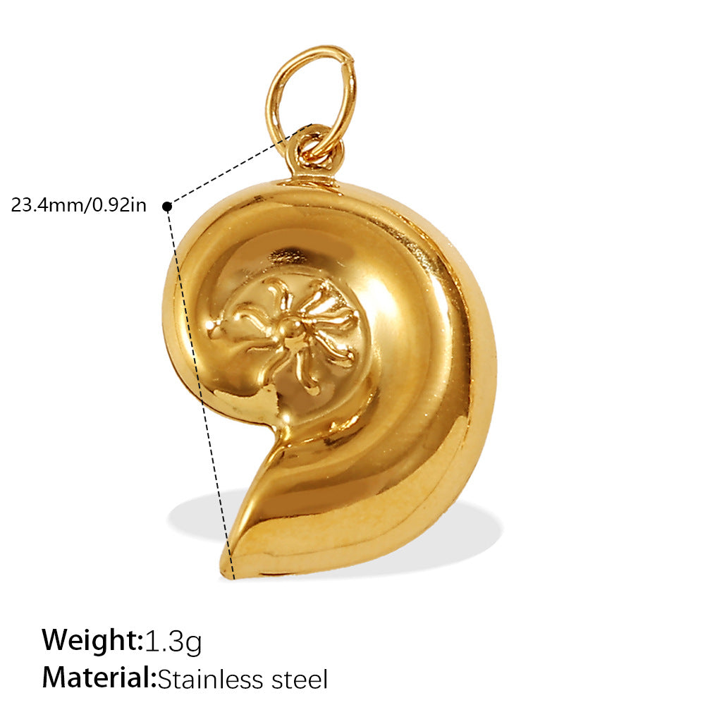 Aurelia Modern Stainless Steel Necklace — 18K Gold PVD — FOG-NK-0200-GD