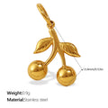 Iris Organic Stainless Steel Necklace — 18K Gold PVD — FOG-NK-0087-GD
