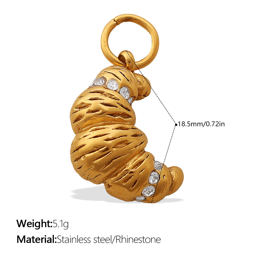 Liora Minimalist Stainless Steel Charm — 18K Gold PVD — FOG-CH-0060-GD