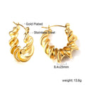 Liora Polished Stainless Steel Jewelry — 18K Gold PVD — FOG-OT-0345-GD