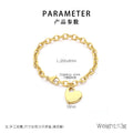 Selene Contemporary Stainless Steel Bracelet — 18K Gold PVD — FOG-BR-0108-GD