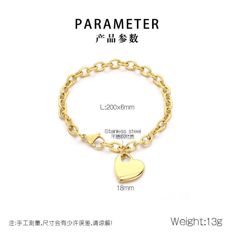 Selene Contemporary Stainless Steel Bracelet — 18K Gold PVD — FOG-BR-0108-GD