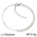 Mira Bold Stainless Steel Bracelet — Polished Steel — FOG-BR-0086-ST