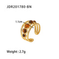 Aurelia Modern Stainless Steel Ring — 18K Gold PVD — FOG-RG-0028-GD