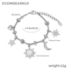 Liora Sculptural Stainless Steel Bracelet — Polished Steel — FOG-BR-0591-ST