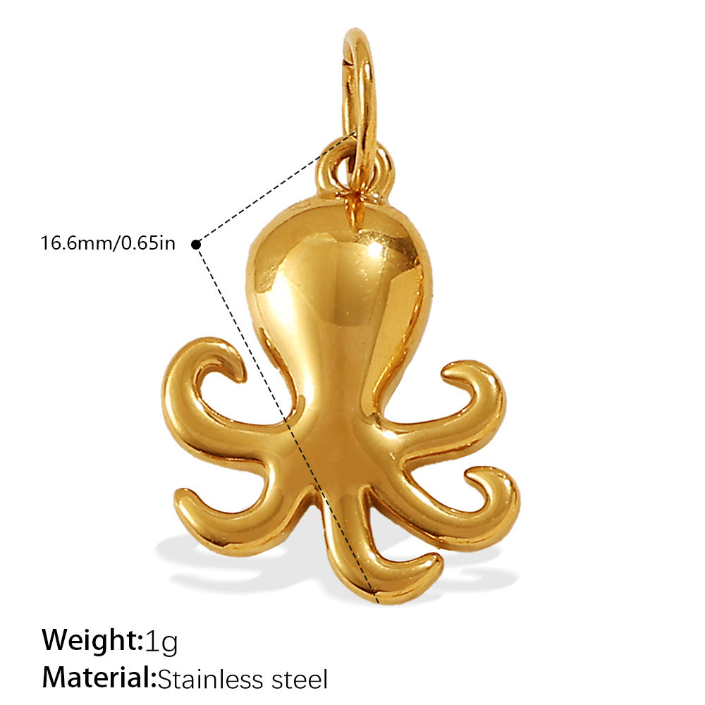 Mira Polished Stainless Steel Necklace — 18K Gold PVD — FOG-NK-0212-GD