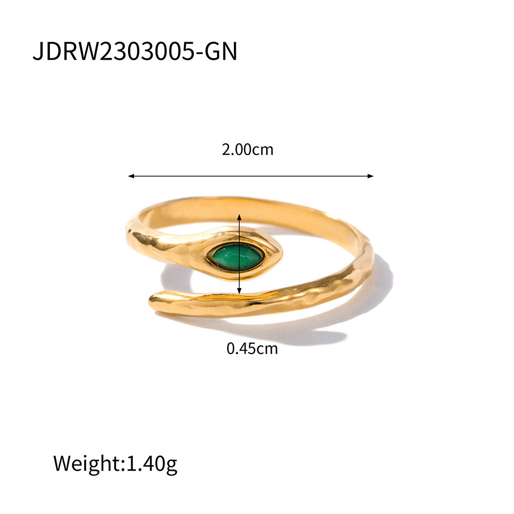 Nova Minimalist Stainless Steel Ring — 18K Gold PVD — FOG-RG-0009-GD