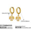 Luna Statement Stainless Steel Earrings — 18K Gold PVD — FOG-ER-0458-GD