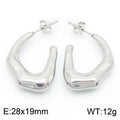 Nova Organic Stainless Steel Earrings — Polished Steel — FOG-ER-0136-ST