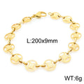 Cleo Sculptural Stainless Steel Bracelet — 18K Gold PVD — FOG-BR-0111-GD