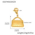 Mira Modern Stainless Steel Pendant — 18K Gold PVD — FOG-PD-0564-GD