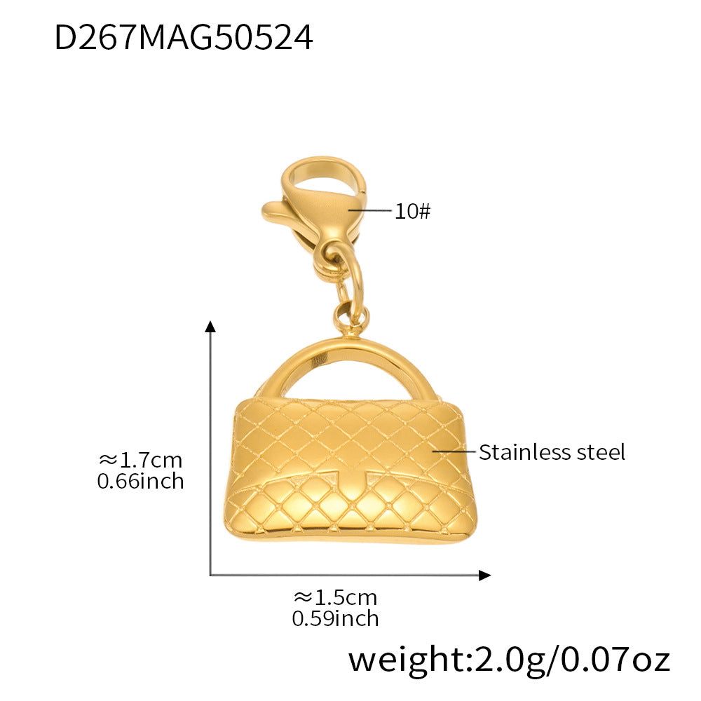 Mira Modern Stainless Steel Pendant — 18K Gold PVD — FOG-PD-0564-GD