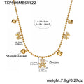 Nola Statement Stainless Steel Necklace — 18K Gold PVD — FOG-NK-0514-GD