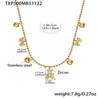Nola Statement Stainless Steel Necklace — 18K Gold PVD — FOG-NK-0514-GD