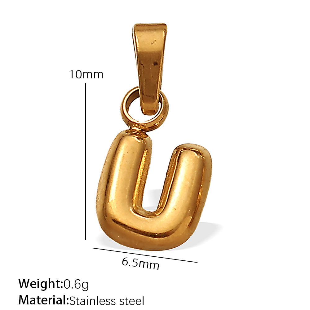 Vela Minimalist Stainless Steel Charm — 18K Gold PVD — FOG-CH-0237-GD