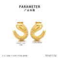 Selene Statement Stainless Steel Earrings — 18K Gold PVD — FOG-ER-0152-GD