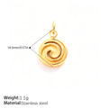 Vela Contemporary Stainless Steel Necklace — 18K Gold PVD — FOG-NK-0142-GD