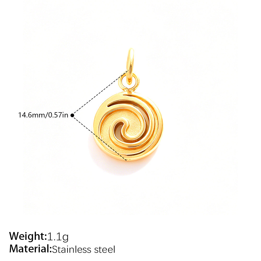 Vela Contemporary Stainless Steel Necklace — 18K Gold PVD — FOG-NK-0142-GD