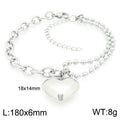 Arden Minimalist Stainless Steel Bracelet — Polished Steel — FOG-BR-0092-ST