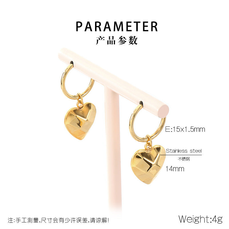 Cleo Minimalist Stainless Steel Earrings — 18K Gold PVD — FOG-ER-0148-GD