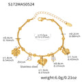 Nova Bold Stainless Steel Anklet — 18K Gold PVD — FOG-AN-0554-GD