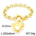 Nova Sculptural Stainless Steel Bracelet — 18K Gold PVD — FOG-BR-0016-GD