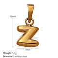 Celia Minimalist Stainless Steel Charm — 18K Gold PVD — FOG-CH-0242-GD