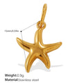 Mira Modern Stainless Steel Charm — 18K Gold PVD — FOG-CH-0182-GD