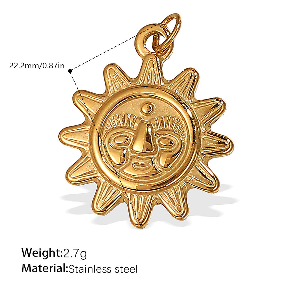 Mira Sculptural Stainless Steel Charm — 18K Gold PVD — FOG-CH-0077-GD