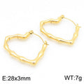 Cleo Modern Stainless Steel Earrings — 18K Gold PVD — FOG-ER-0135-GD