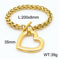 Aurelia Contemporary Stainless Steel Bracelet — 18K Gold PVD — FOG-BR-0037-GD