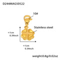 Mira Sculptural Stainless Steel Pendant — 18K Gold PVD — FOG-PD-0575-GD