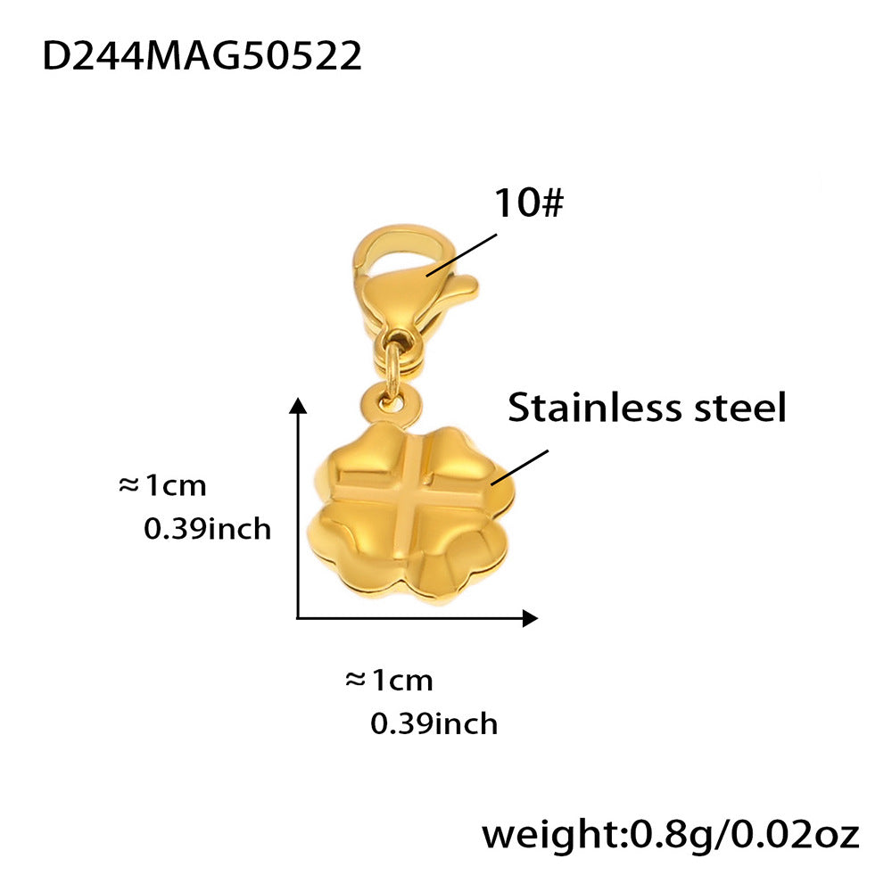 Mira Sculptural Stainless Steel Pendant — 18K Gold PVD — FOG-PD-0575-GD