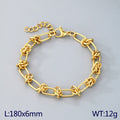 Aster Bold Stainless Steel Bracelet — 18K Gold PVD — FOG-BR-0068-GD