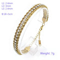 Iris Sculptural Stainless Steel Bracelet — 18K Gold PVD — FOG-BR-0087-GD