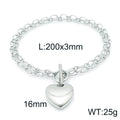 Solis Modern Stainless Steel Bracelet — Polished Steel — FOG-BR-0004-ST